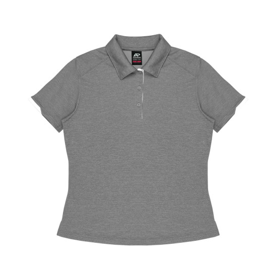 Lucia Womens Polos Light Black White